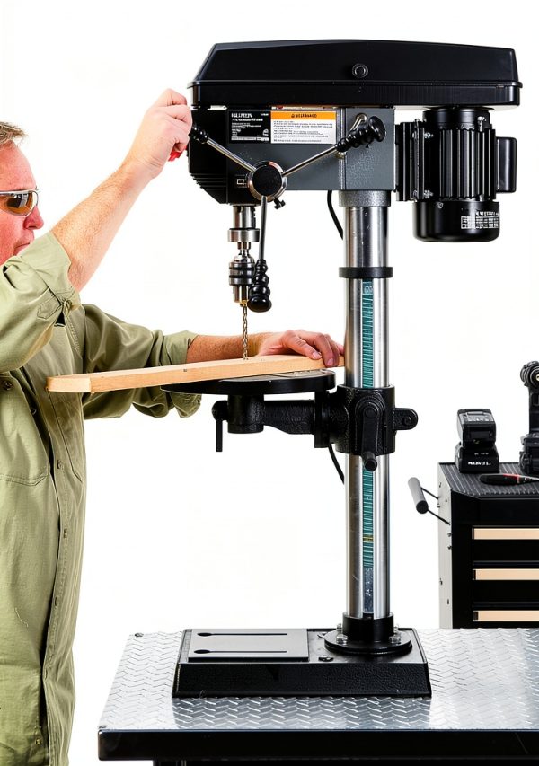 Klutch 13in. Benchtop Drill Press 120V 4.6A Variable Speed-8