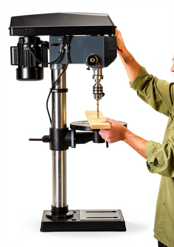 Klutch 13in. Benchtop Drill Press 120V 4.6A Variable Speed-7