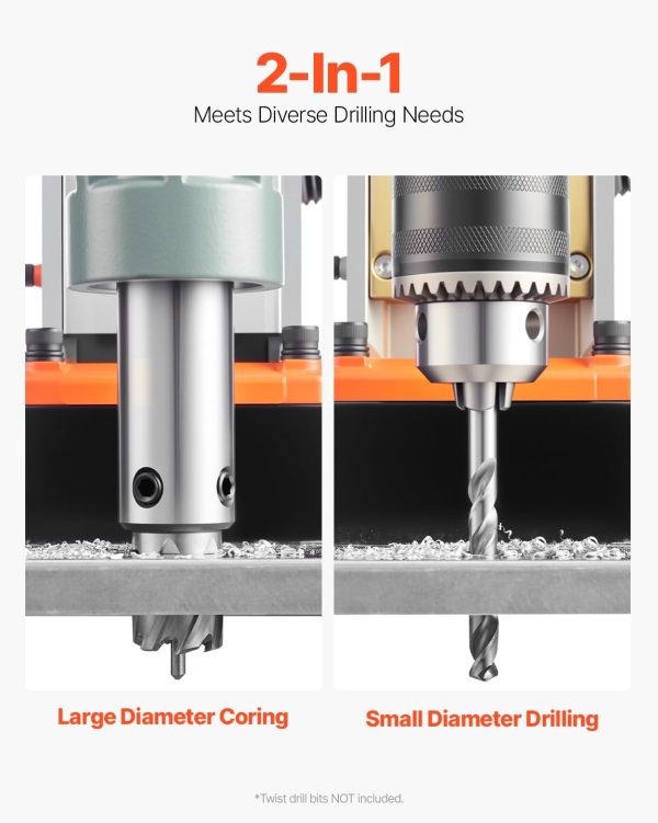 Vevor Magnetic Drill Press Titanium Alloy 500RPM-2