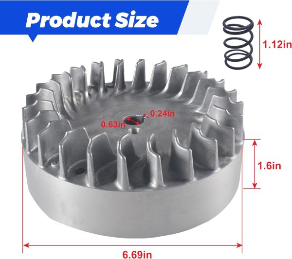 BUHNSS Aluminum Flywheel for Go Kart 8deg Design-2