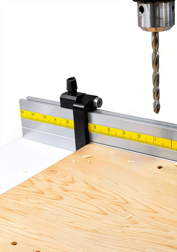 Fulton Woodworking Drill Press Table Black White-4
