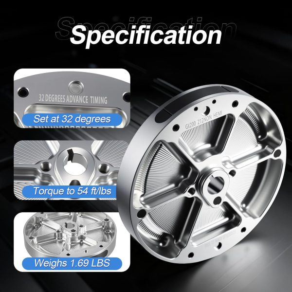 Ultra-Light Billet Aluminum Flywheel for Honda-3