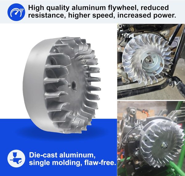 BUHNSS Aluminum Flywheel for Go Kart 8deg Design-4