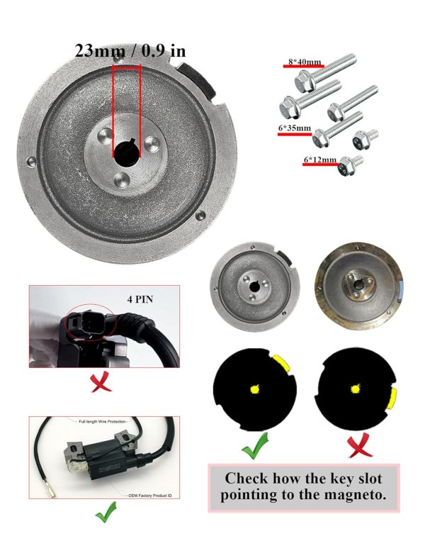Electric Start Flywheel for Honda GX340/GX390 Engines-1