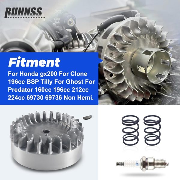 BUHNSS Aluminum Flywheel for Go Kart 8deg Design-1