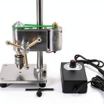 QWEXOB Benchtop Drill Press Metal Chrome 4500RPM-0