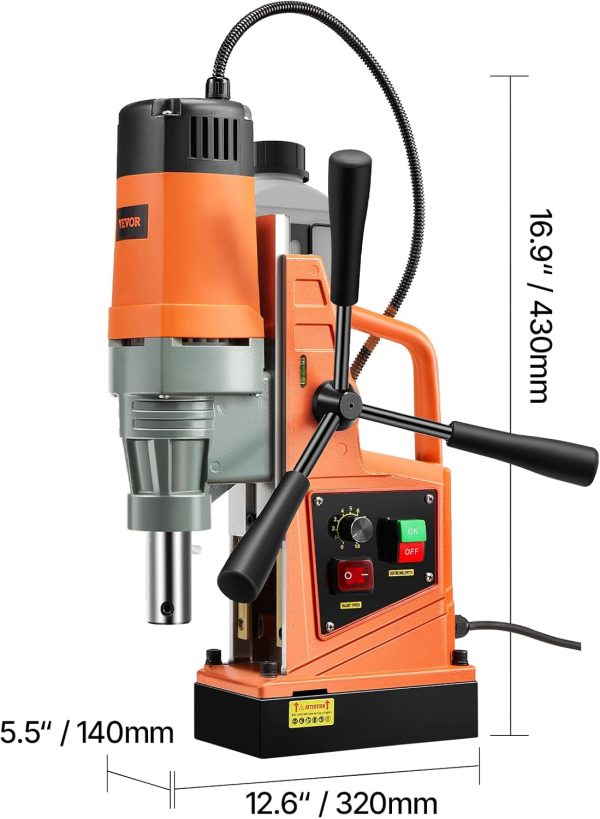 Vevor Magnetic Drill Press Titanium Alloy 500RPM-9