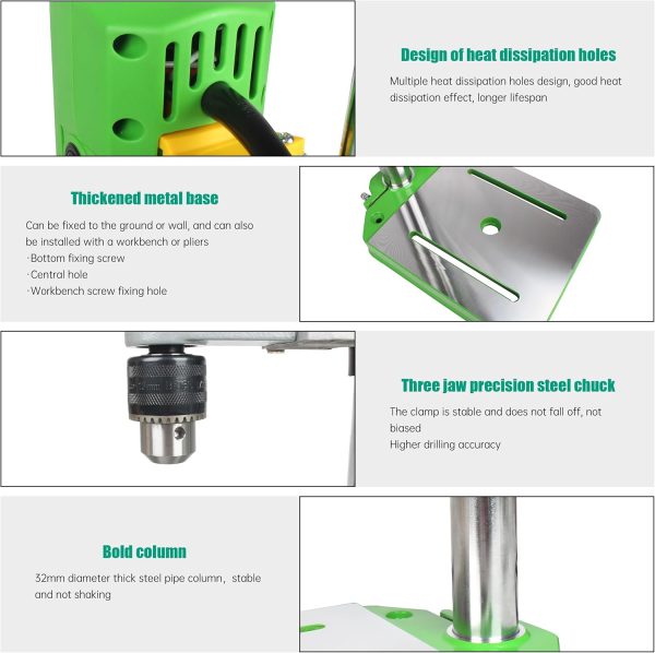 RATTMMOTOR 110V Benchtop Drill Press Metal-4