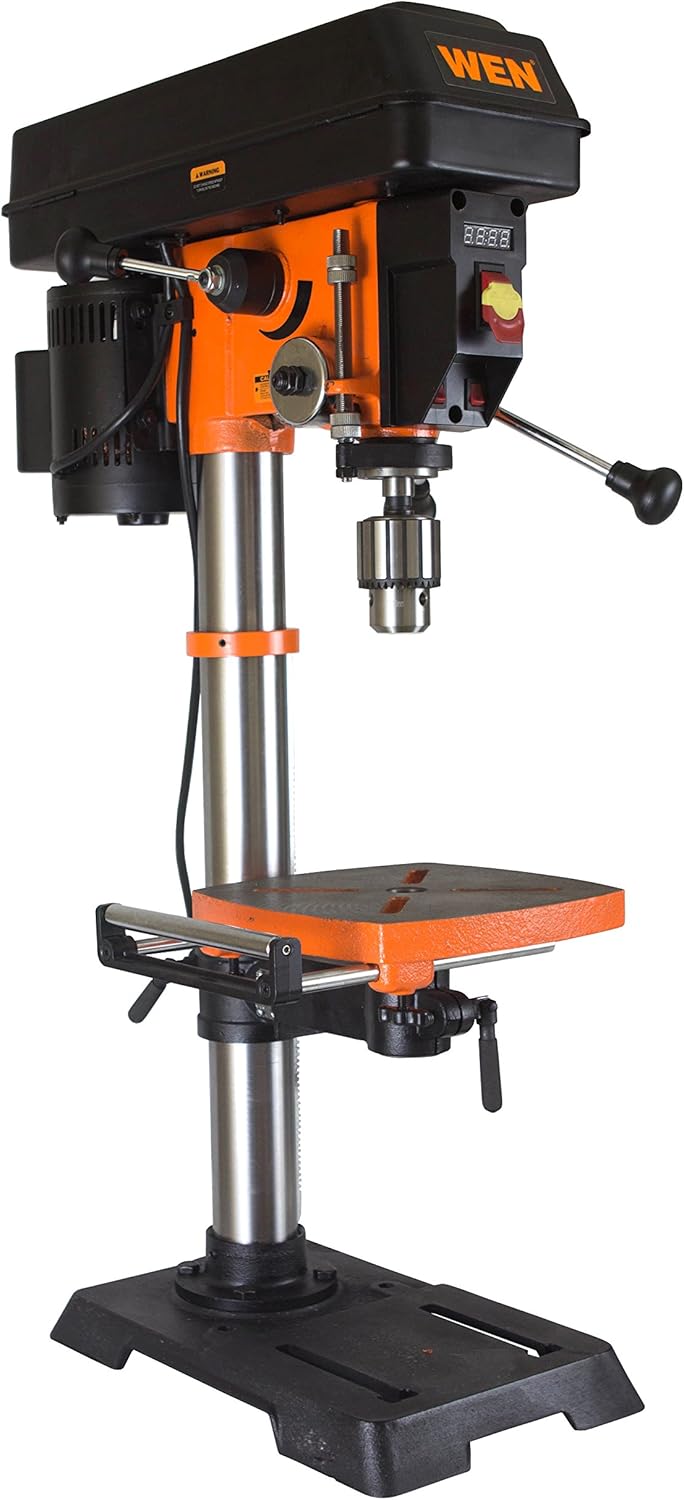 WEN 6.2-Amp Benchtop Drill Press in action