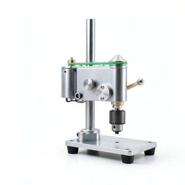 QWEXOB Benchtop Drill Press Metal Chrome 4500RPM-1