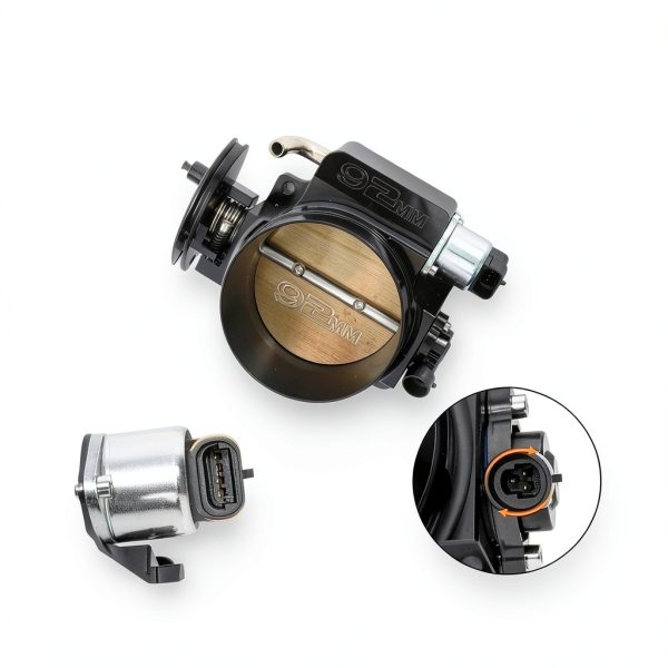 Talynx 92mm Throttle Body Assembly for GM LS Engines Black Aluminum-1