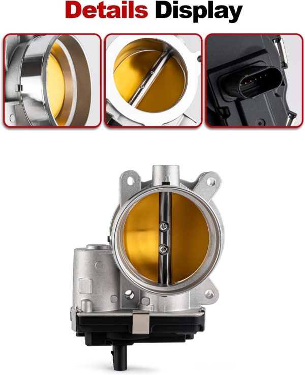 Throttle Body VANBOL Aluminum for Chevy Silverado GMC Sierra 5.3L V8-2