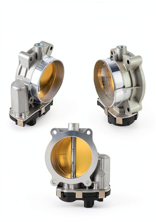 Throttle Body VANBOL Polished Aluminum Inner for 2009-2015 Chevrolet-3