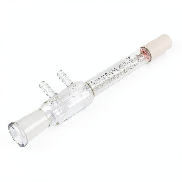 Glass Coil Reflux Condenser StonyLab 245mm Borosilicate 24/40 Joints-5