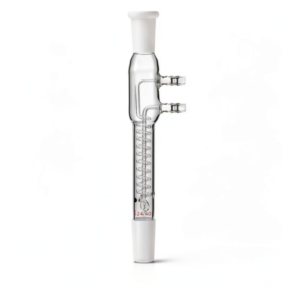 Glass Coil Reflux Condenser StonyLab 245mm Borosilicate 24/40 Joints-1
