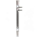 Laboy Glass Dimroth Reflux Condenser 24/40 Joints 225mm Coil Handblown-0