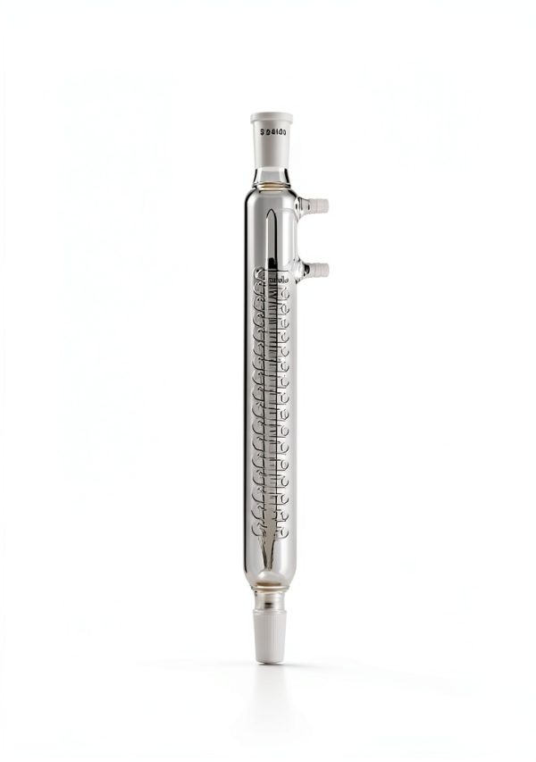 Glass Reflux Condenser 24/40 QWORK Borosilicate Graham with 175mm Coil-5