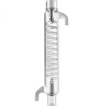 QWORK Jacket 200mm Glass Condenser with 24-40 Joint for Laboratory Use-0