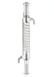 QWORK Jacket 200mm Glass Condenser with 24-40 Joint for Laboratory Use-0