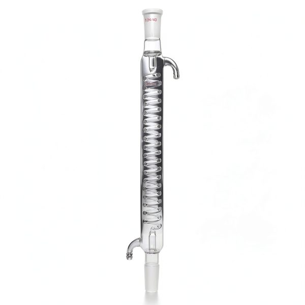 Graham Condenser QWORK Lab Glass Condenser with 300mm 24 40 Joint-0