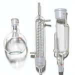 Glassware 500ml Soxhlet Extractor Graham Condenser NANSHIN-0