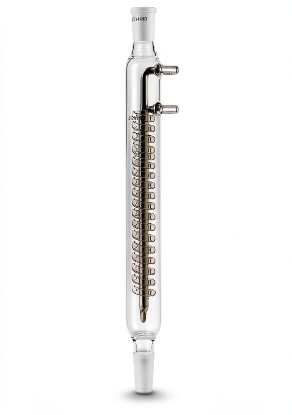 Glass Reflux Condenser 24/40 QWORK Borosilicate Graham with 175mm Coil-1