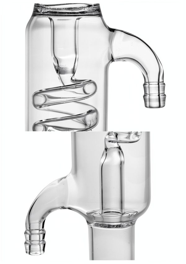 QWORK Jacket 200mm Glass Condenser with 24-40 Joint for Laboratory Use-3