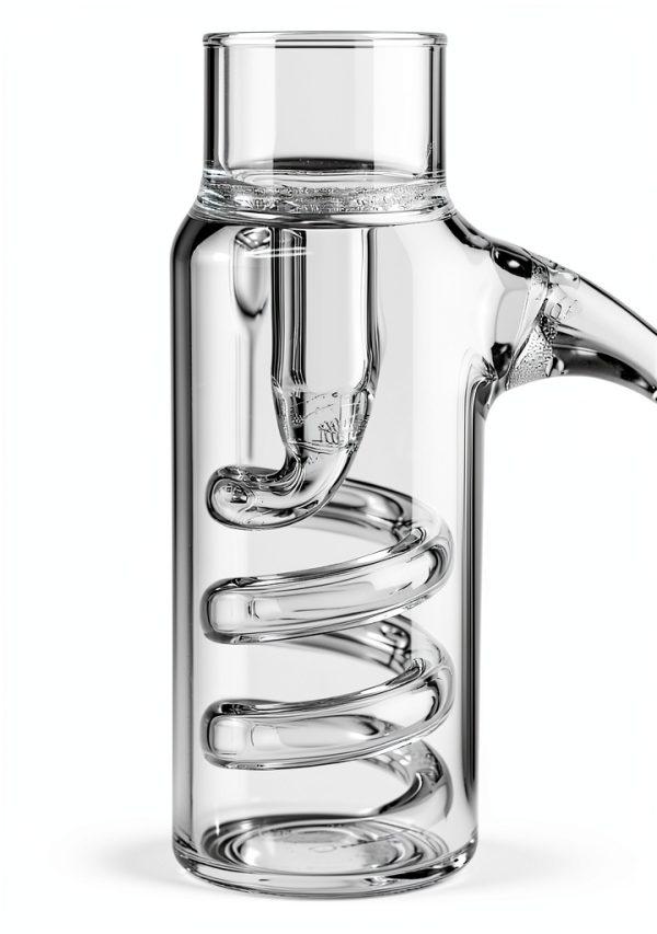 QWORK Jacket 200mm Glass Condenser with 24-40 Joint for Laboratory Use-4