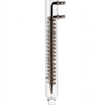 Glass Reflux Condenser 24/40 QWORK Borosilicate Graham with 175mm Coil-0